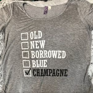 Bride Bachelorette T-shirt Size Large